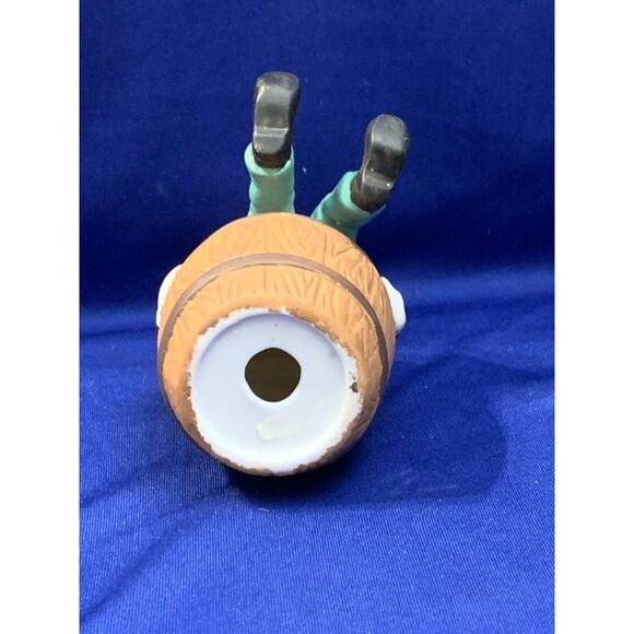 Bisque Porcelain Clown Sitting in a Barrell - Picture 6 of 6